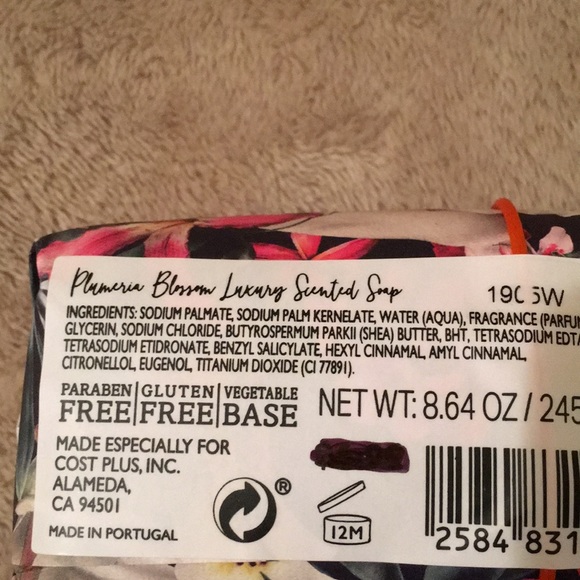 addison & gates Bath & Body Plumeria Blossom Scented Luxury Soap